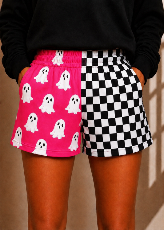 Boo Babe Checkerboard Shorts