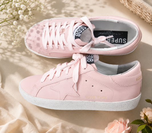 Blush Pink Star Sneakers