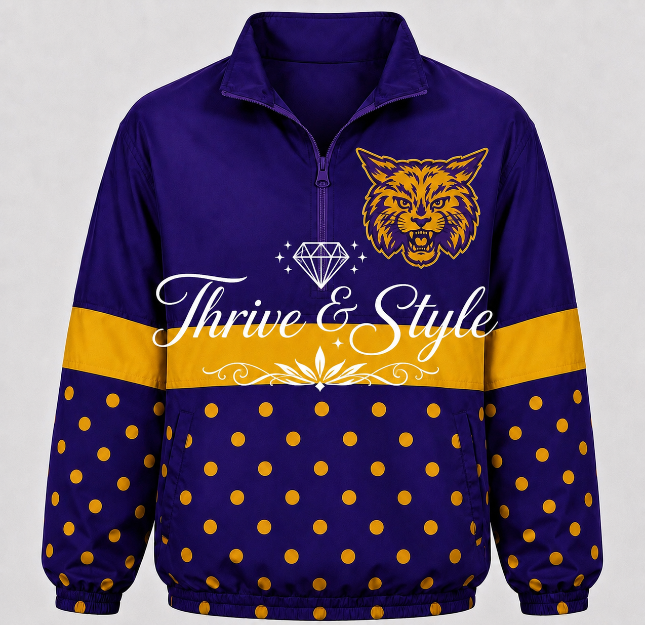 Lawrence County Wildcats Windbreaker